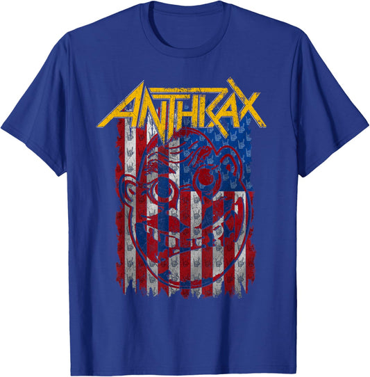 Anthrax – Flag T-Shirt - T-Shirt | Royal