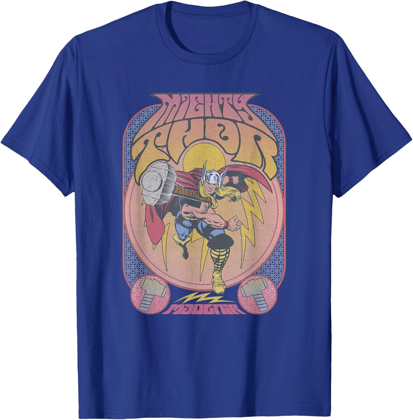 Marvel Comics Retro Classic Thor Seventies Vintage Poster T-Shirt - T-Shirt | Royal