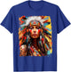 Native Indian Female T-Shirt - T-Shirt | Royal