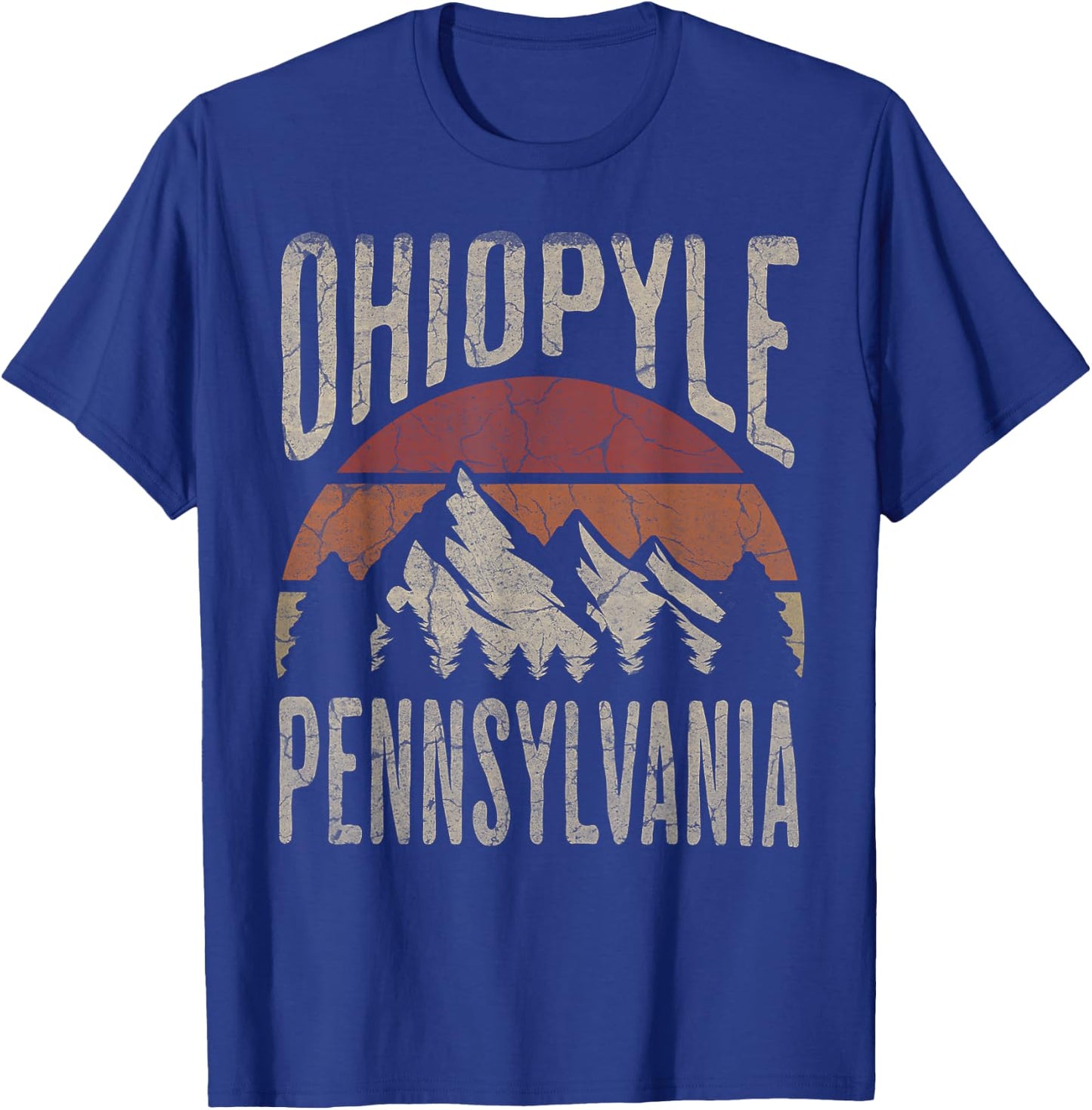 Ohiopyle State Park Pennsylvania Nature Hiking Outdoors T-Shirt - T-Shirt | Royal