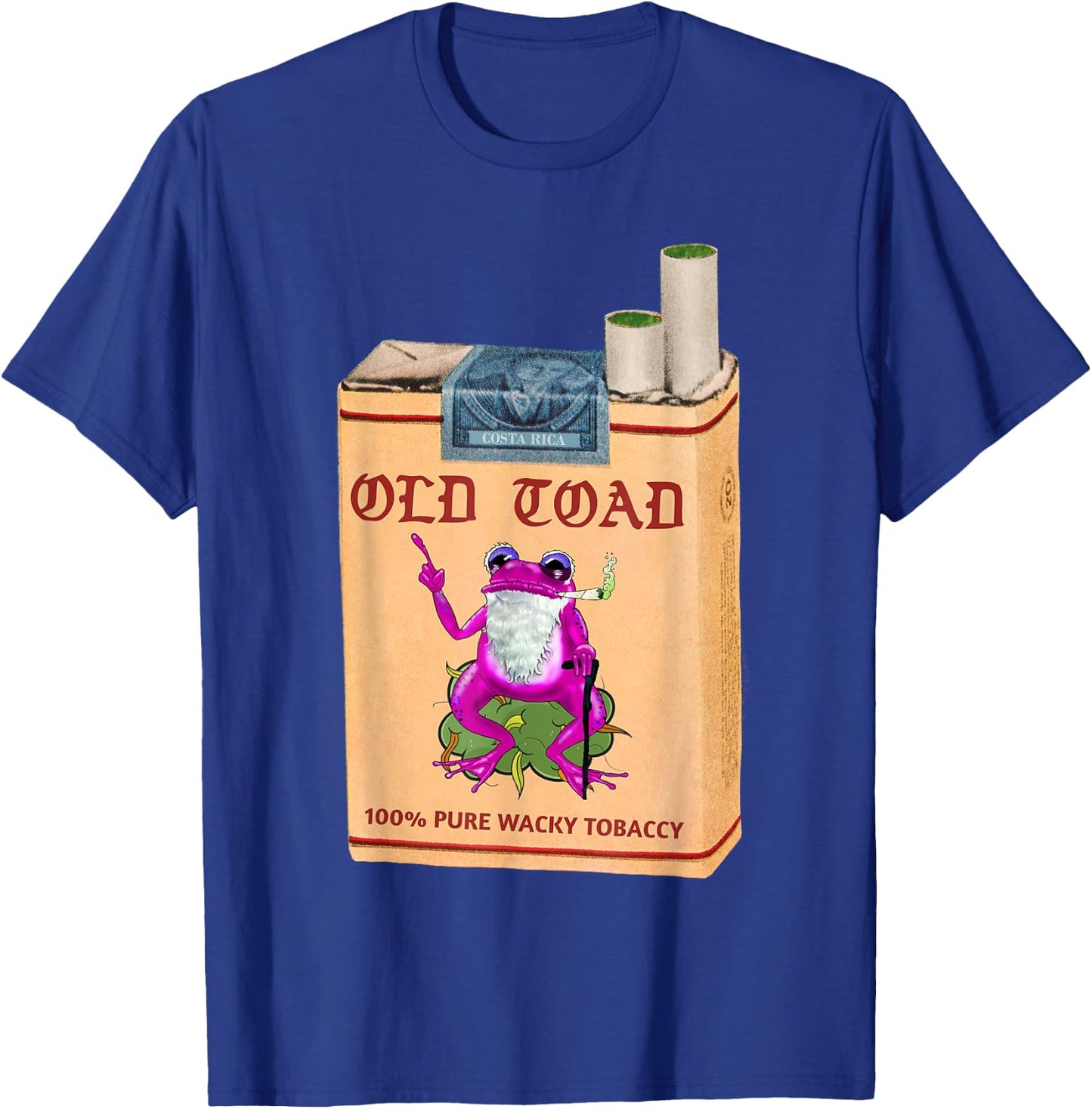 Poison Dart Frogs Retro Vintage Cannabis Cigarette Fifties T-Shirt - T-Shirt | Royal