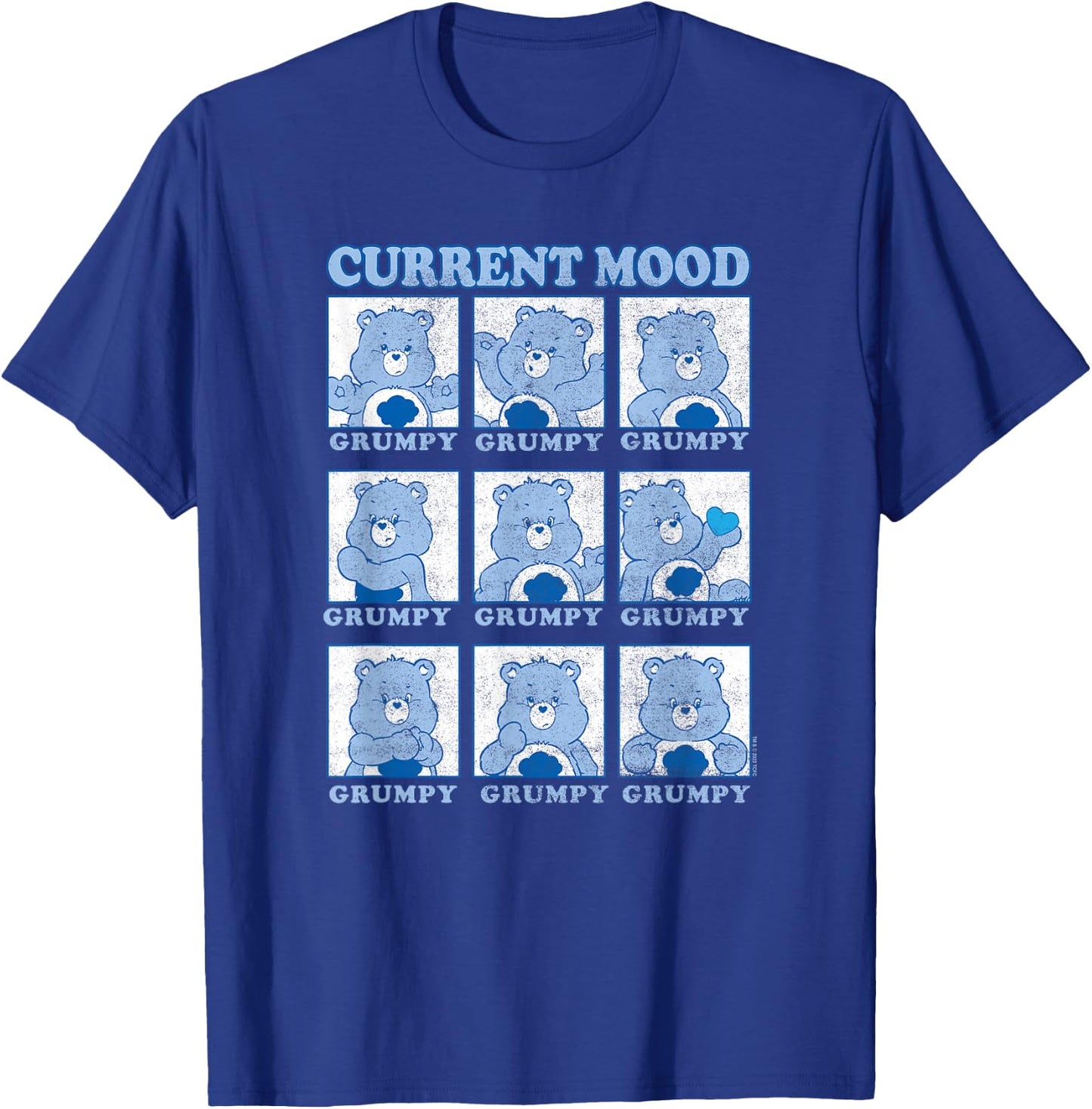 Care Bears Grumpy Bear Current Mood Emotions Box Up T-Shirt - T-Shirt | Royal