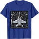 F-14 Tomcat Fighter Jet Anatomy Blueprint Military Aviation T-Shirt - T-Shirt | Royal