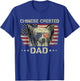Chinese Crested Dad Dog Lovers American Flag 4th Of July Women Men T-Shirt - T-Shirt | Royal