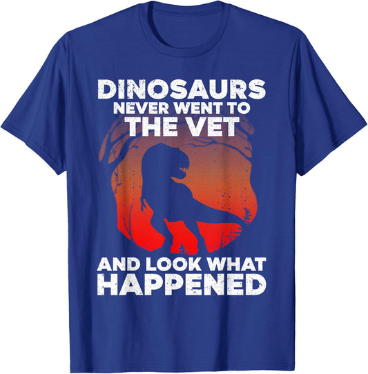 Funny Veterinary Art Women Kids Veterinarian Lovers T-Shirt - T-Shirt | Royal