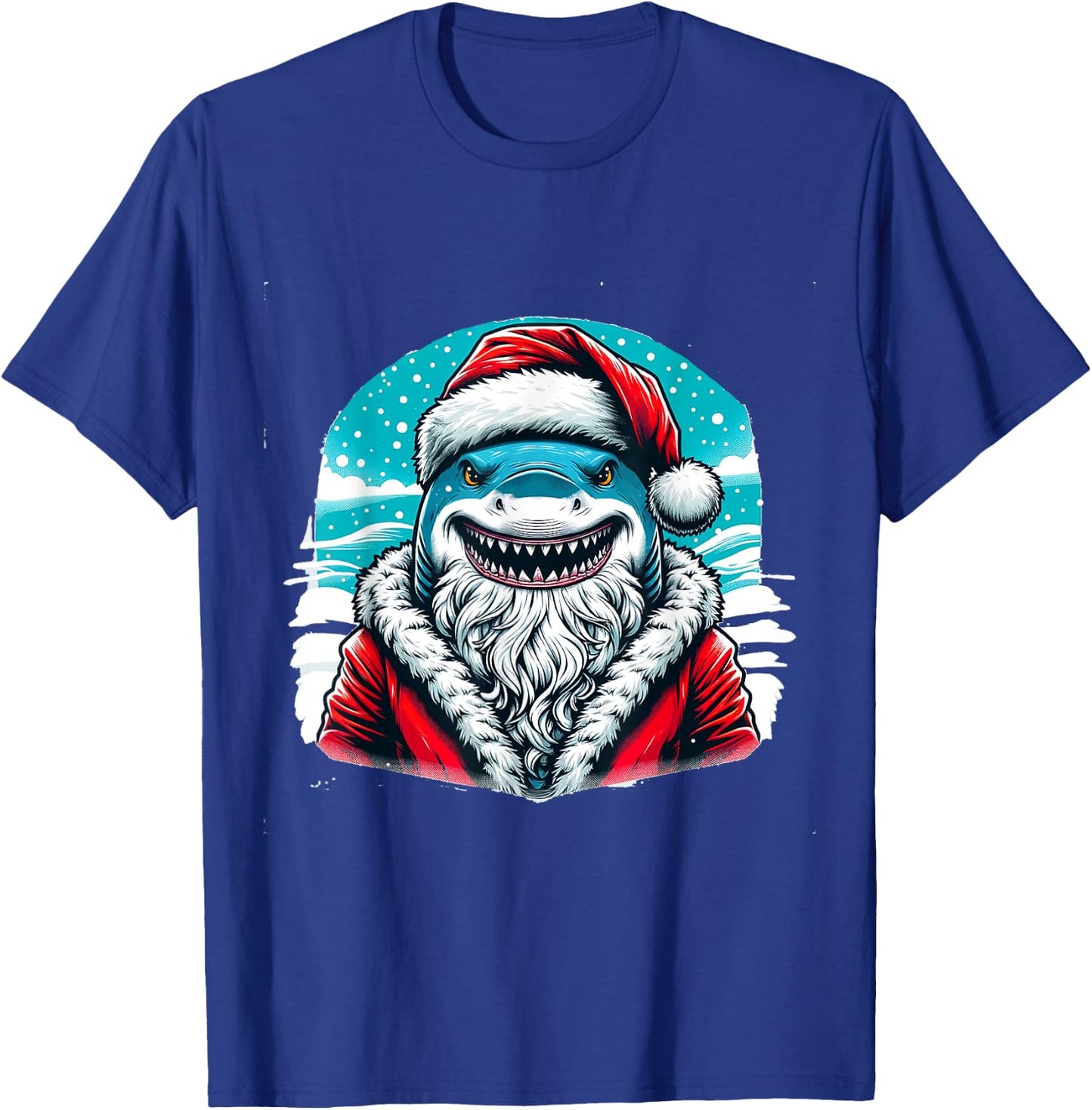 Santa Jaws Festive Shark T-Shirt - T-Shirt | Royal