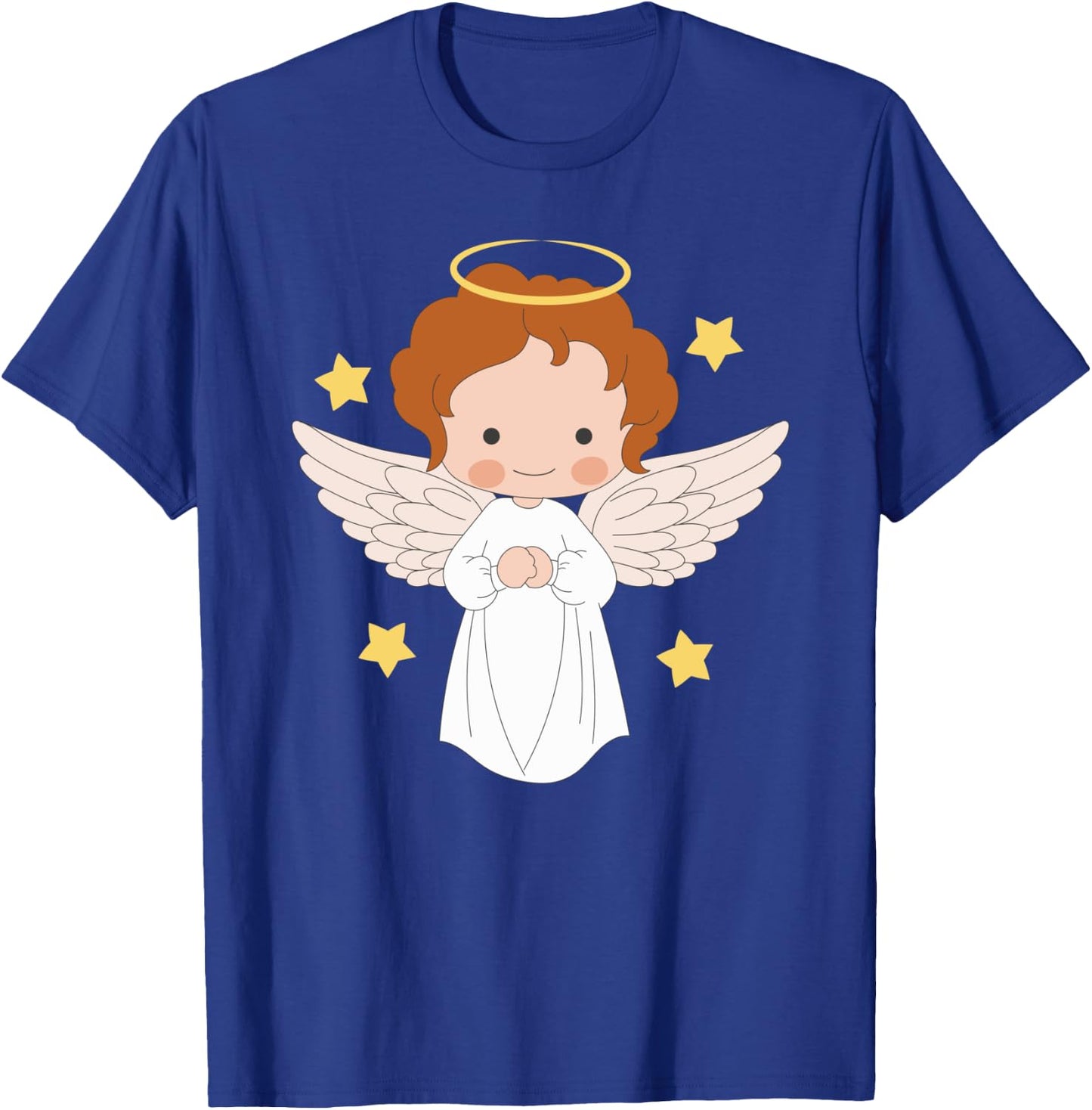 Angel Cosume Cute Angel Print Catholic Angels T-Shirt - T-Shirt | Royal