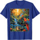 Colorful Parrots Rain Forest Jungle Macaw Parrot Men Women T-Shirt - T-Shirt | Royal