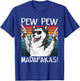 Husky Pew Pew Dog Vintage Retro Sunset Dogs Guns Nerd Gamer Men Women T-Shirt - T-Shirt | Royal