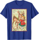 Vintage Pin Up Little Girl Reindeer Retro 1950s Christmas T-Shirt - T-Shirt | Royal