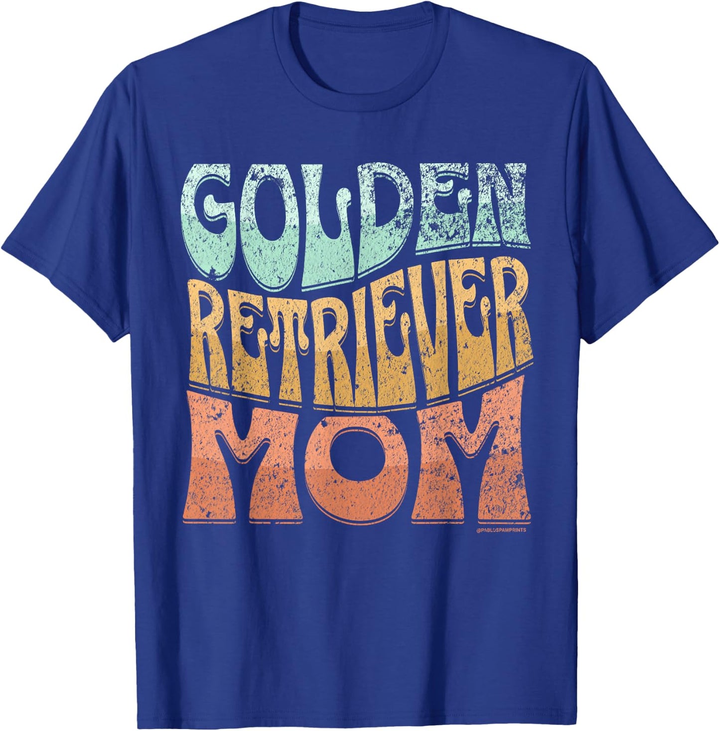 Golden Retriever Mom Vintage Dog Mom Women T-Shirt - T-Shirt | Royal