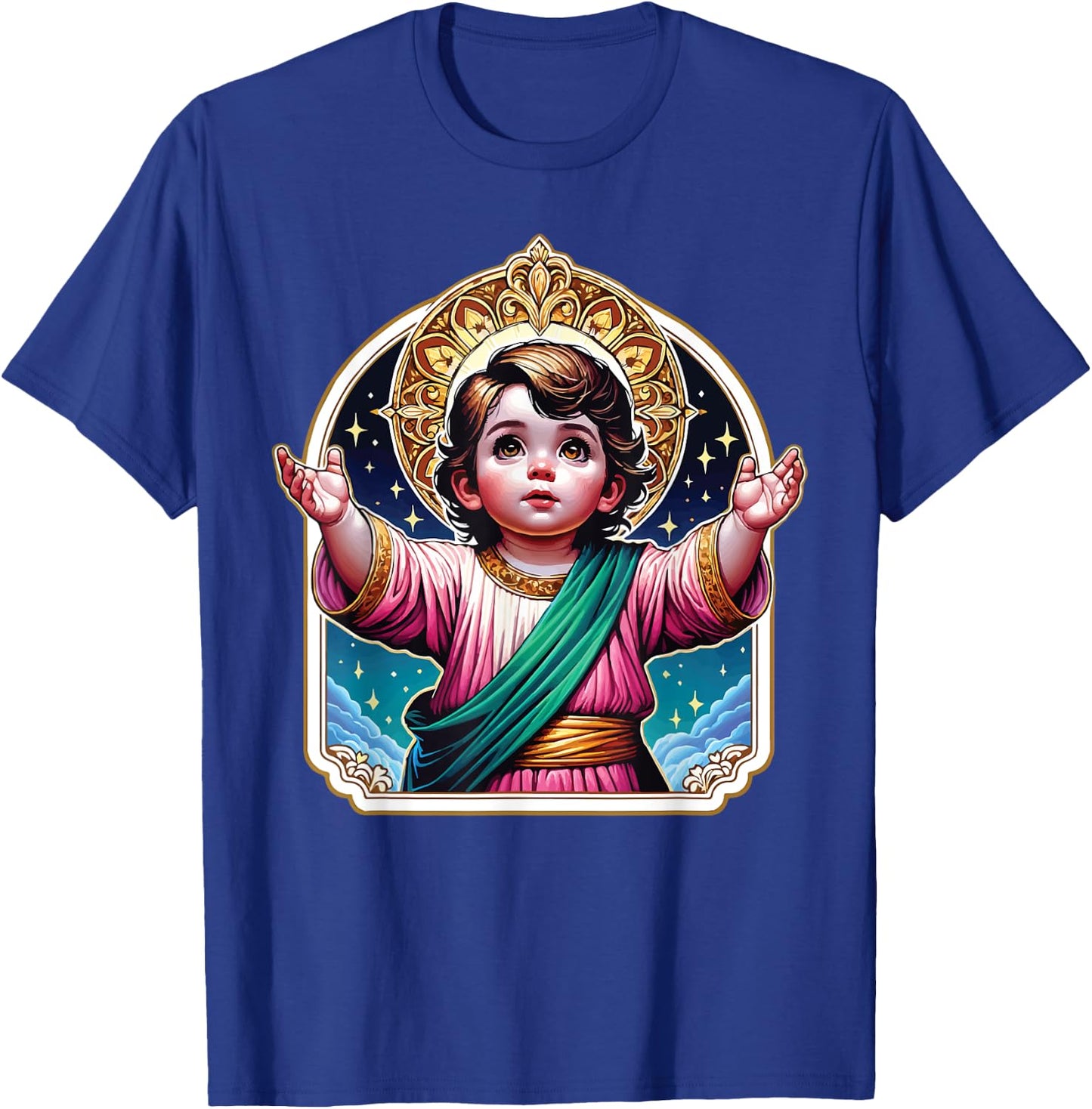 Divino Nino Jesus Catholic T-Shirt - T-Shirt | Royal