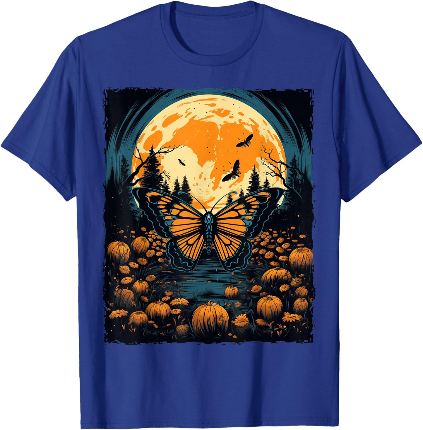 Monarch Butterfly Halloween T-Shirt - T-Shirt | Royal