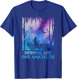 Offroad Witch Halloween Broom I Funny My Broom Broke T-Shirt - T-Shirt | Royal