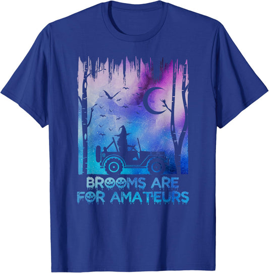 Offroad Witch Halloween Broom I Funny My Broom Broke T-Shirt - T-Shirt | Royal