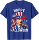 Happy Halloween Funny Joe Biden 4th Of July Firework US Flag Women Kids Men T-Shirt - T-Shirt | Royal