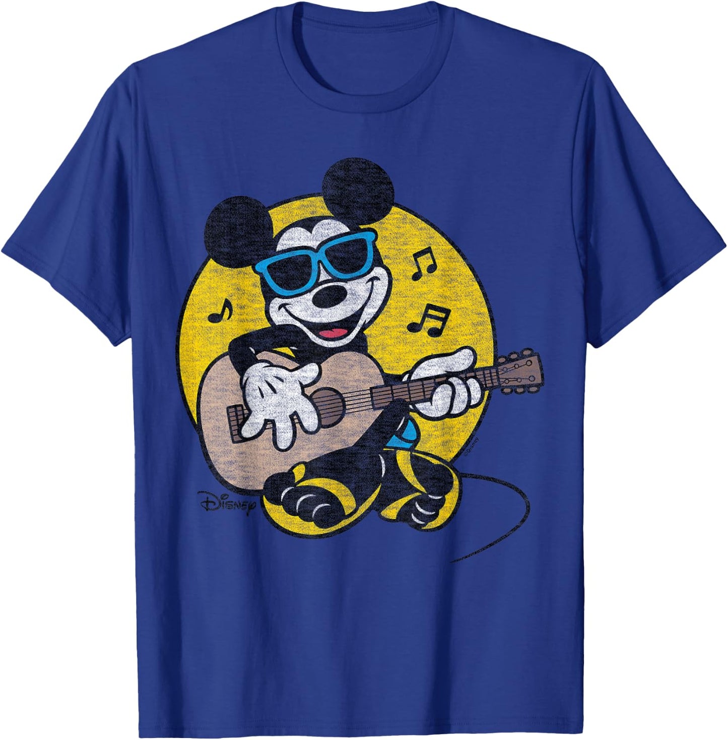 Disney - Mickey And Guitar T-Shirt - T-Shirt | Royal