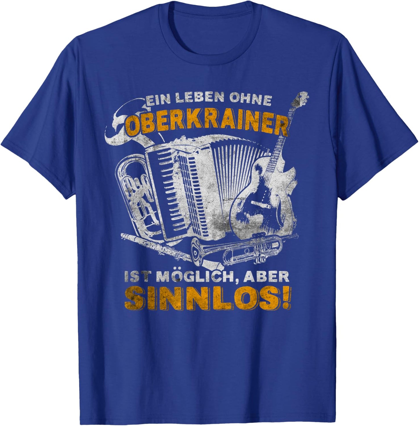Vintage retro upper trainer music T-Shirt - T-Shirt | Royal