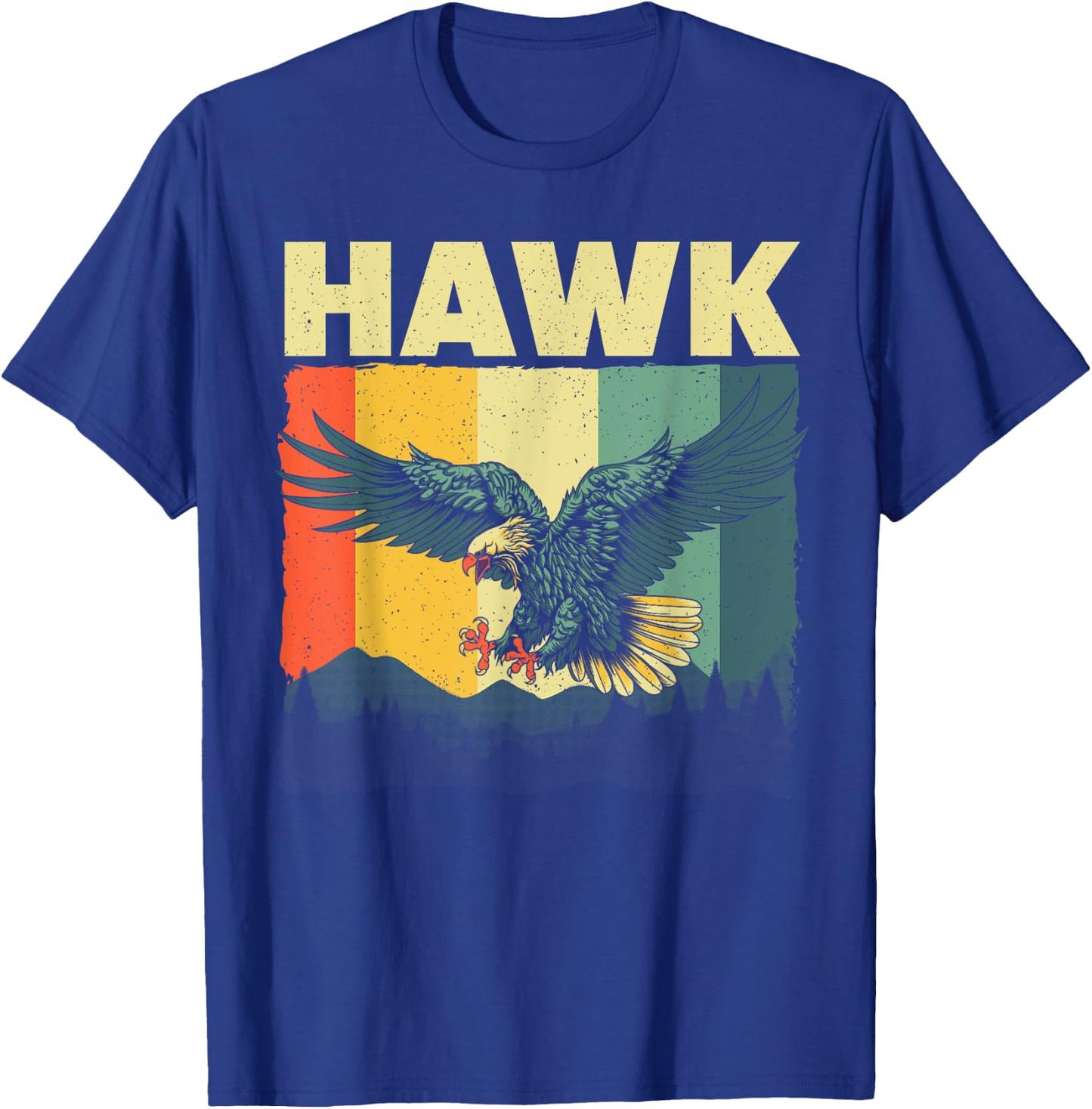 Cute Hawk Design Women Kids Bird Vintage Hawk Lovers T-Shirt - T-Shirt | Royal