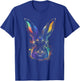 Rainbow Rabbit Abstract Colorful for Bunny Rabbit lovers T-Shirt - T-Shirt | Royal