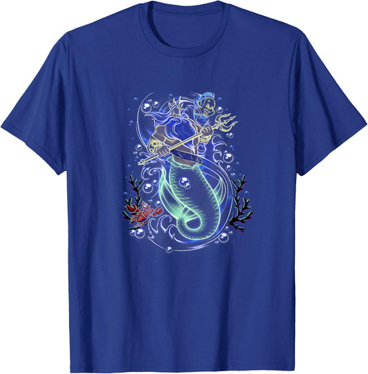 Disney The Little Mermaid King Triton Sea Storm T-Shirt - T-Shirt | Royal