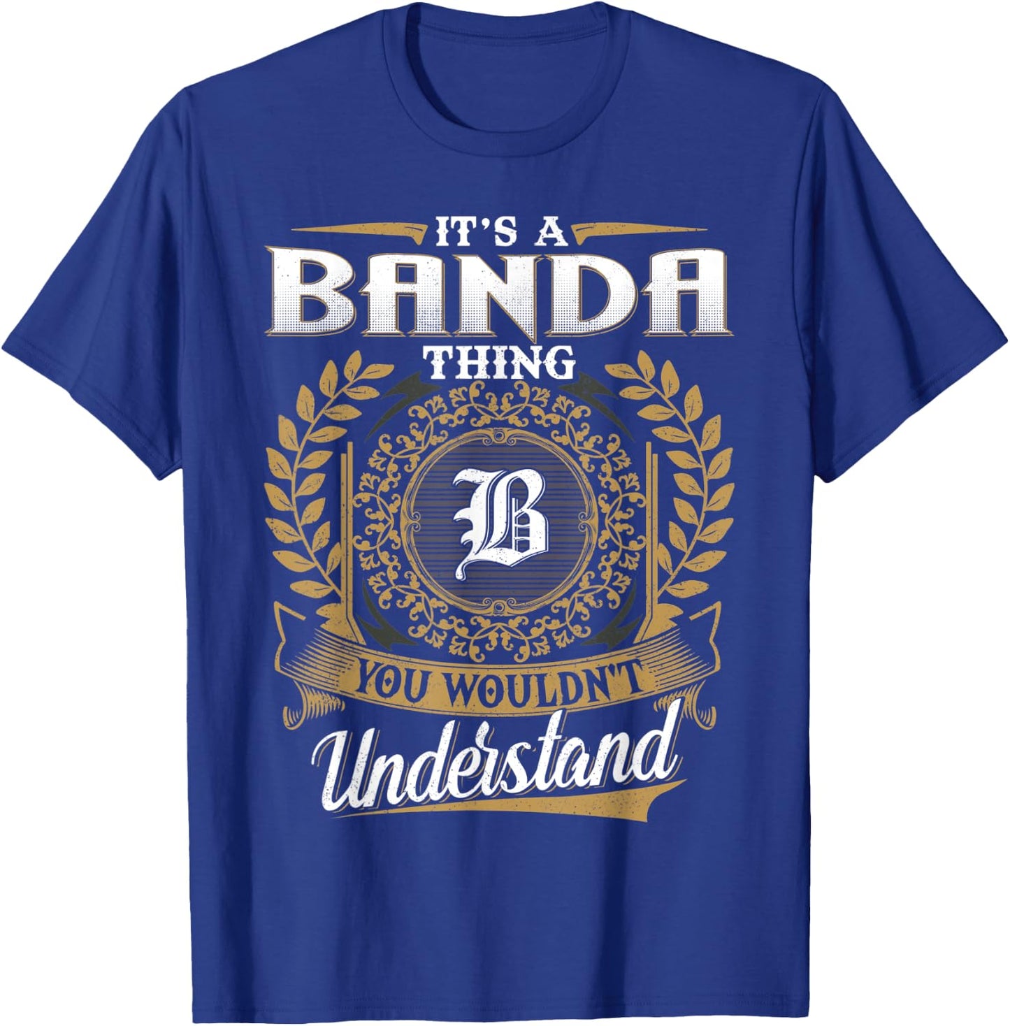 BANDA Family Member - Last Name BANDA Surname Personalized T-Shirt - T-Shirt | Royal