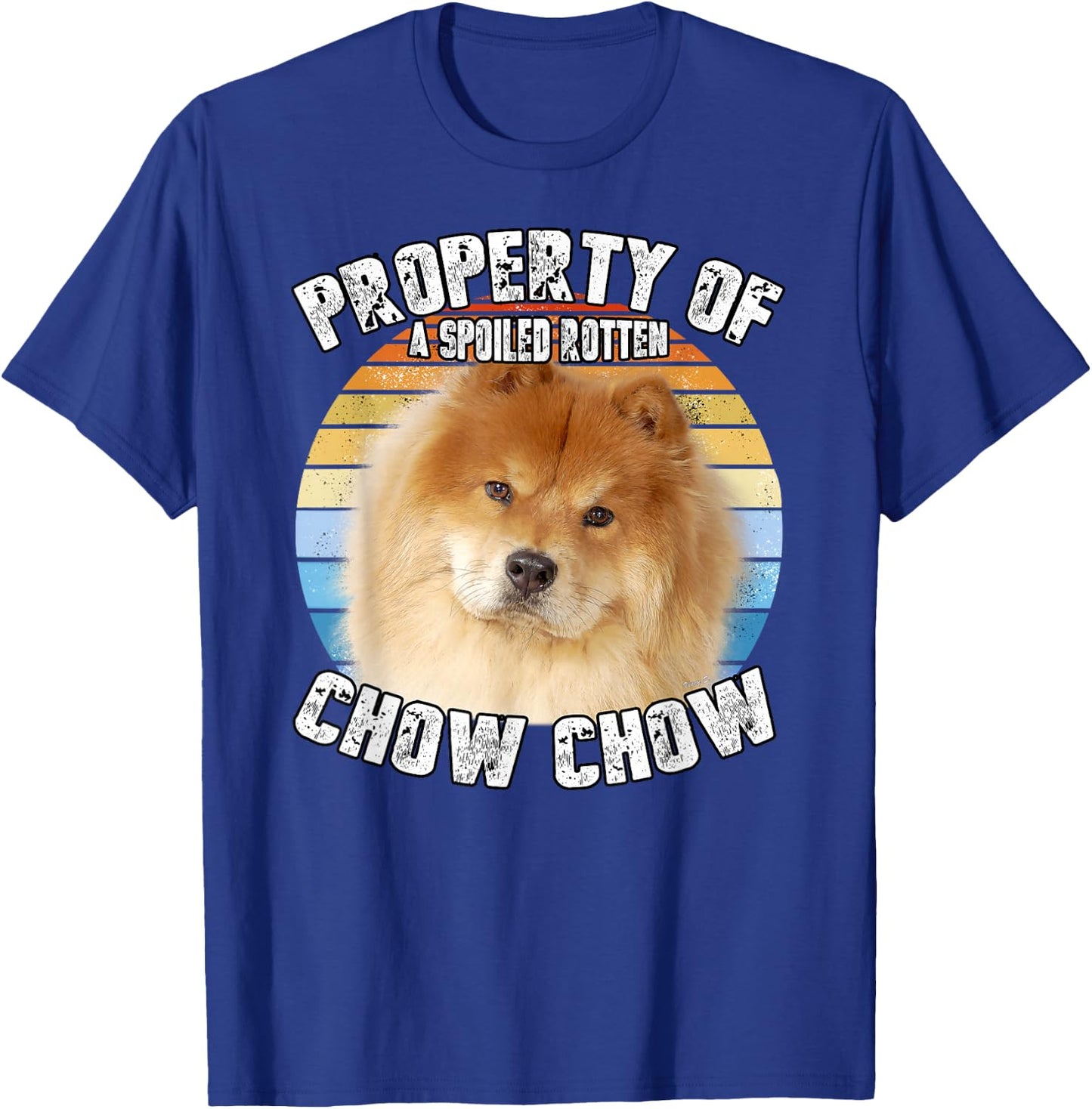 Chow Chow Red Retro Property Of T-Shirt - T-Shirt | Royal