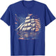 Pirate 4th of July American Flag USA America Funny Ship Boat T-Shirt - T-Shirt | Royal