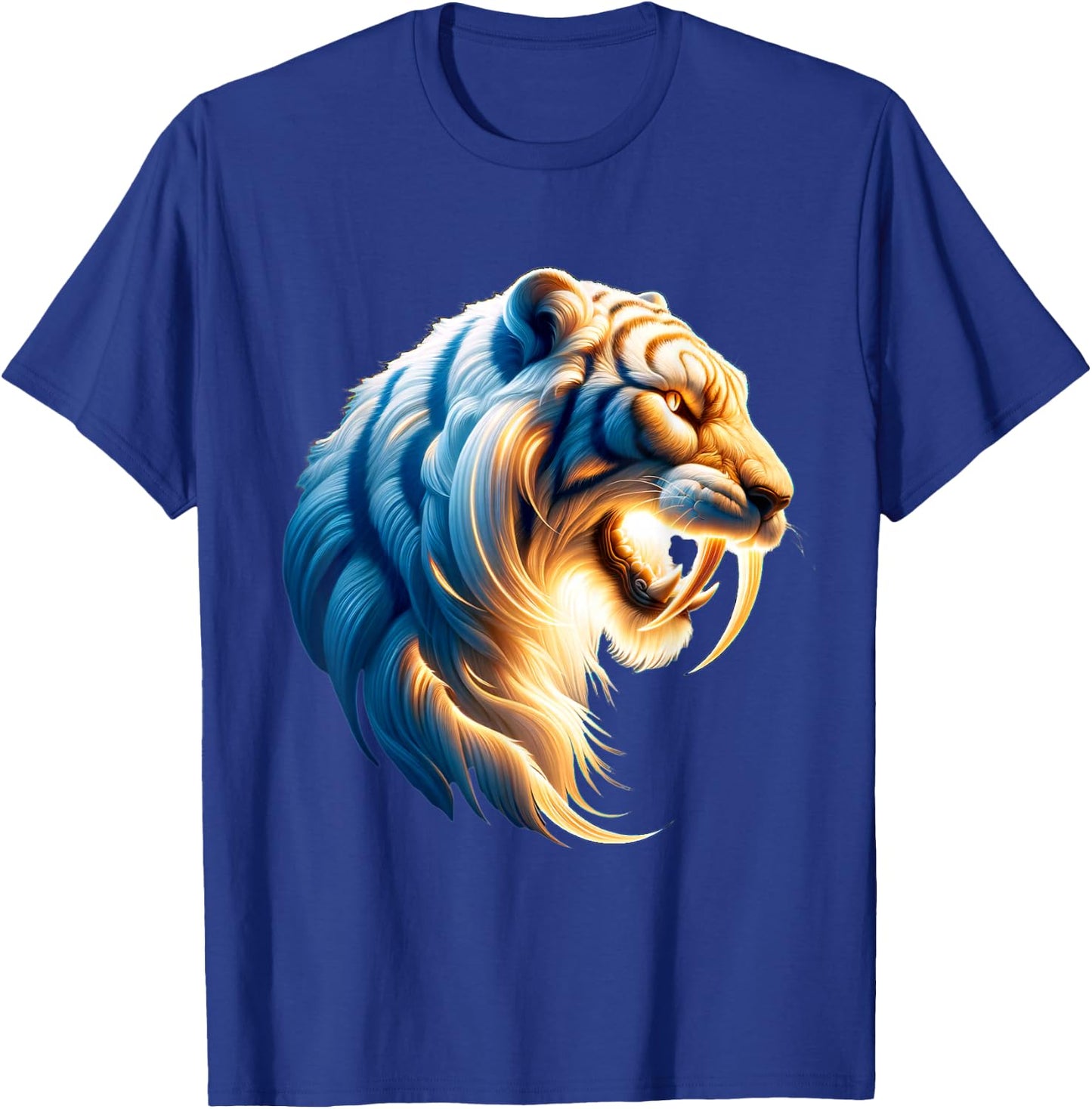 Sabertooth Tiger Prehistoric Smilodon T-Shirt - T-Shirt | Royal