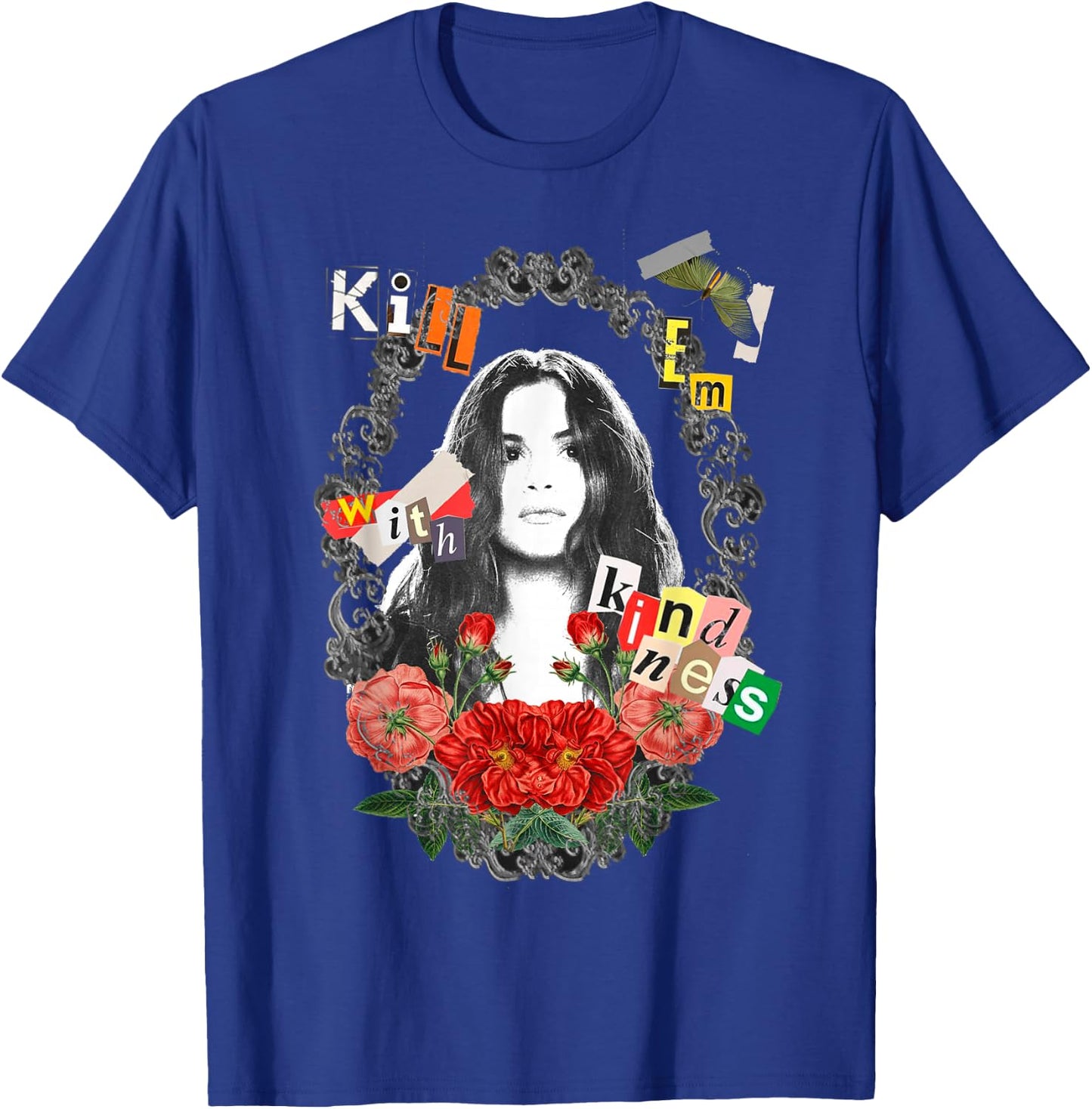 Official Selena Gomez Kill Them with Kindness Black T-Shirt - T-Shirt | Royal