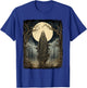 Vintage Art Men Women Retro Scary Gothic Halloween Ghost T-Shirt - T-Shirt | Royal