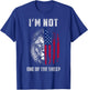 I'm Not One Of The Sheep Patriotic Lions American Flag T-Shirt - T-Shirt | Royal