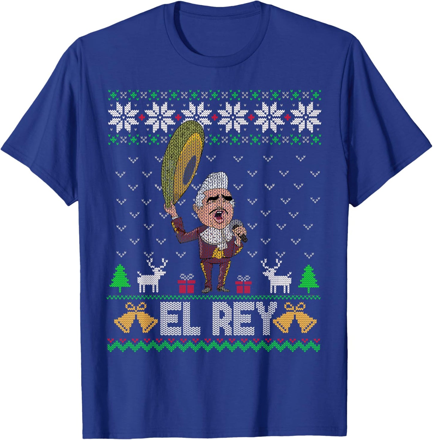 El Rey de Mexico Vicente Fernandez Mexican Legend T-Shirt - T-Shirt | Royal
