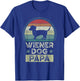 Wiener Dog Papa, Father's Day, Dad, Grandpa, Dachshund T-Shirt - T-Shirt | Royal