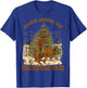 Rockin' Around Christmas Cowboy Tree Santa Ride Horse Pajama T-Shirt - T-Shirt | Royal