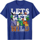 Lets Get Wild Print African Animal ZooKeeper Safari Party T-Shirt - T-Shirt | Royal