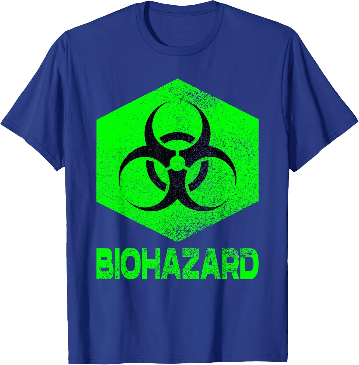 Novelty Graphic Design of Biohazard Women T-Shirt - T-Shirt | Royal