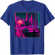 Synthwave Vaporwave Sunset Palm Trees 80s 90s Illustration T-Shirt - T-Shirt | Royal