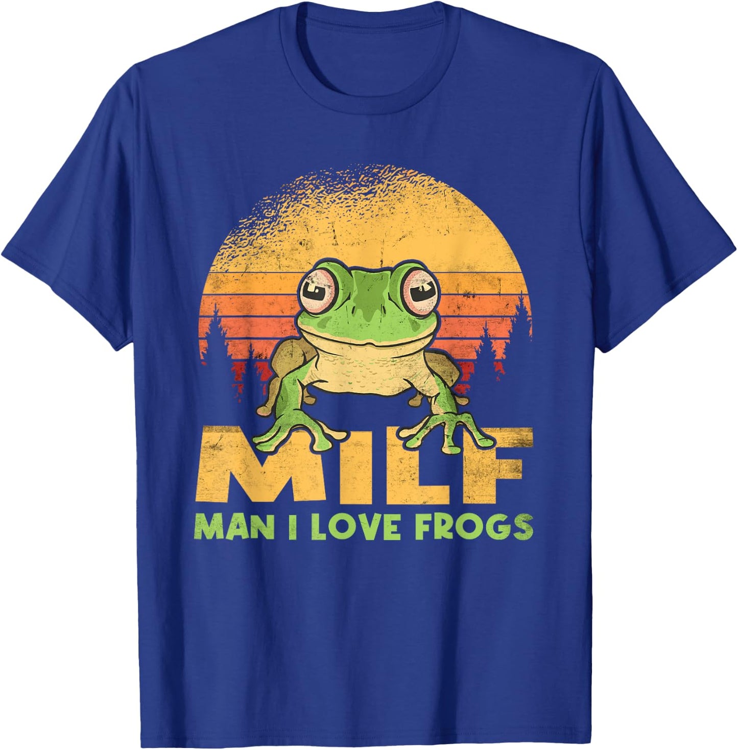 Man I Love Frogs Funny Frog Quote Amphibian Lovers T-Shirt - T-Shirt | Royal