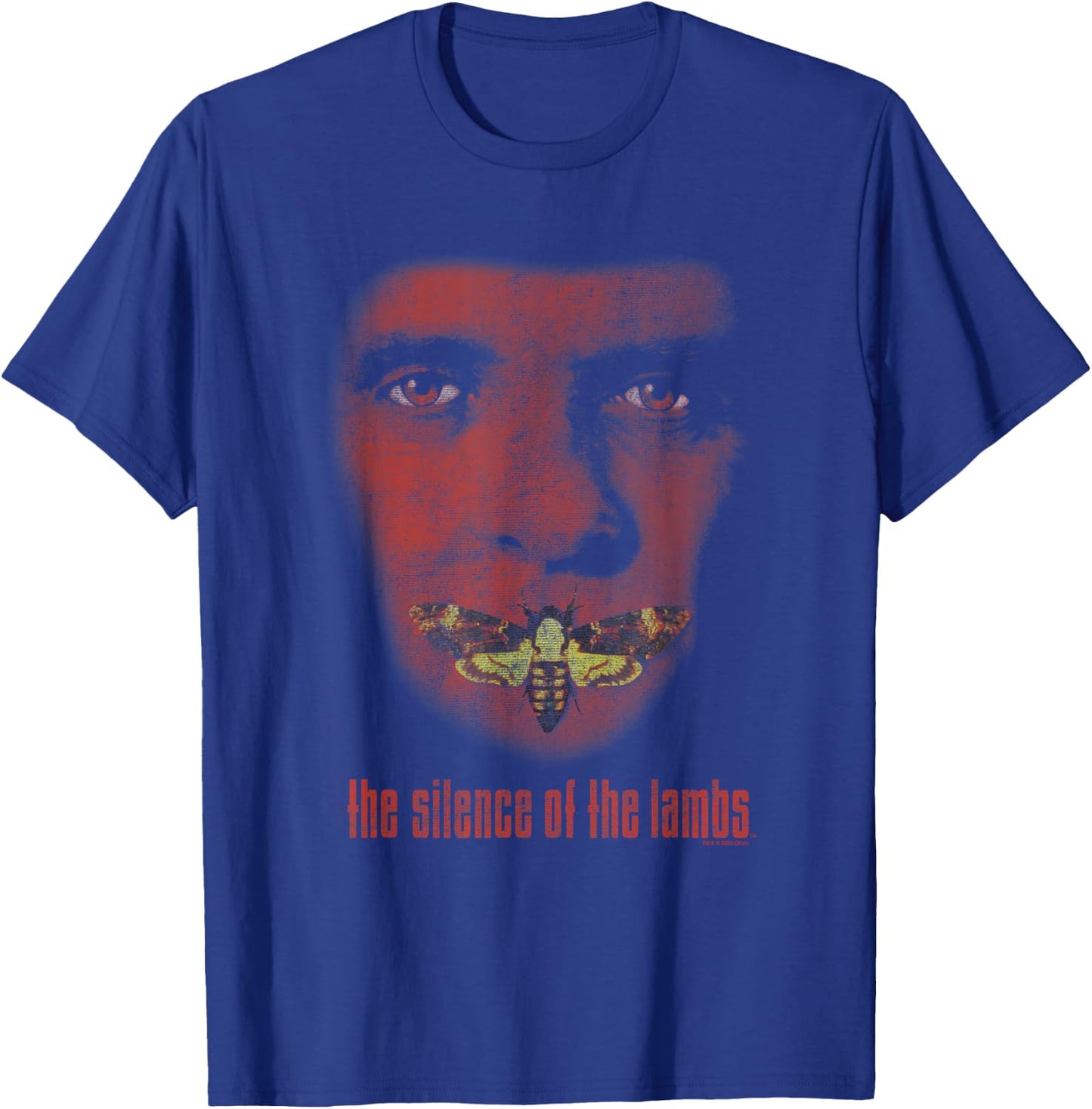 The Silence Of The Lambs Hannibal Lecter Red Gradient Poster T-Shirt - T-Shirt | Royal