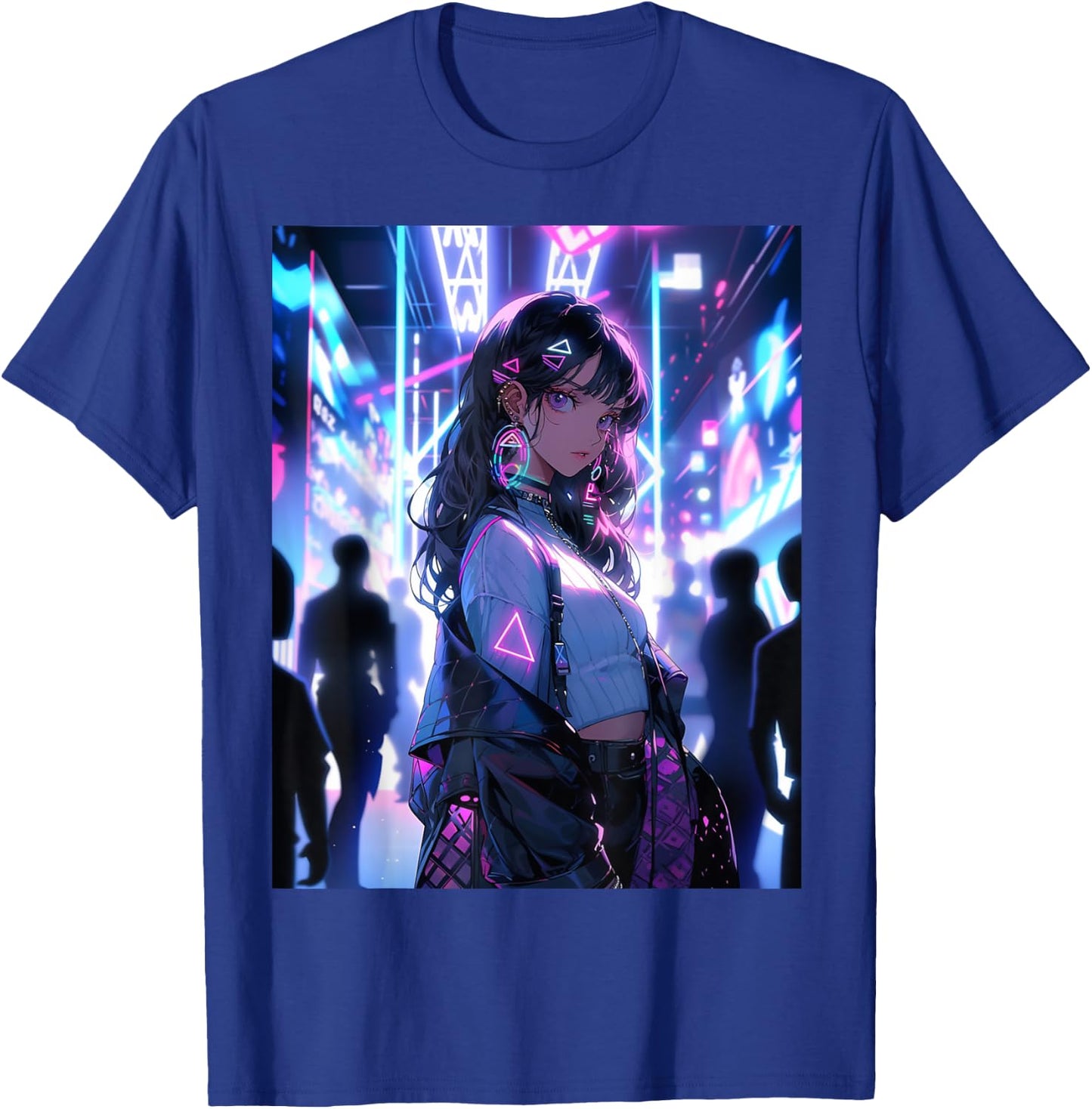 Kawaii Anime Girl Waifu Otaku - Japanese Aesthetic T-Shirt - T-Shirt | Royal