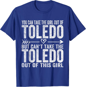 Girl Out Of Toledo Ohio Hometown Home Toledo T-Shirt - T-Shirt | Royal