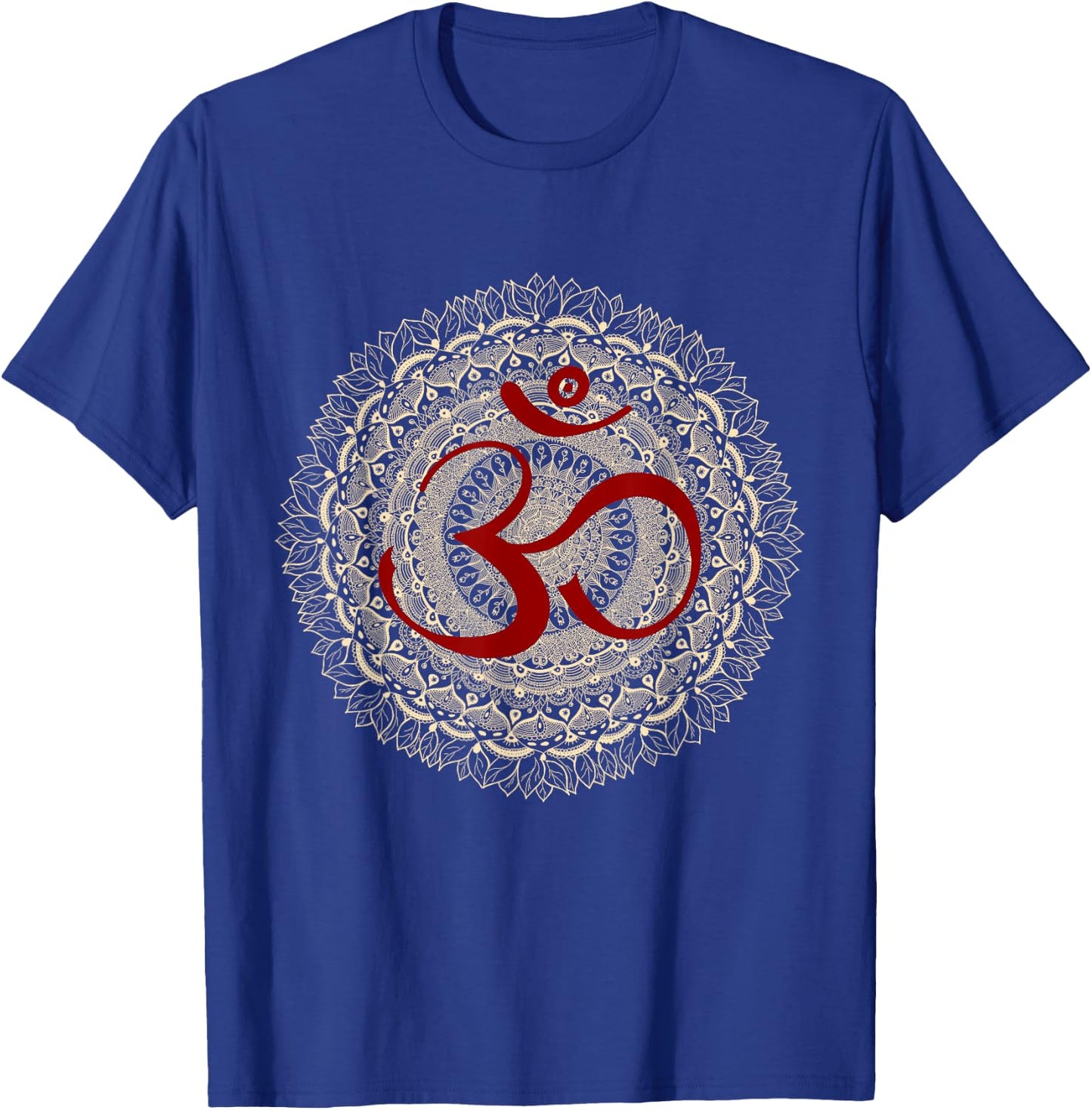 Yoga Symbols by Mona Om Yoga Ohm Hindu Meditation T-Shirt - T-Shirt | Royal