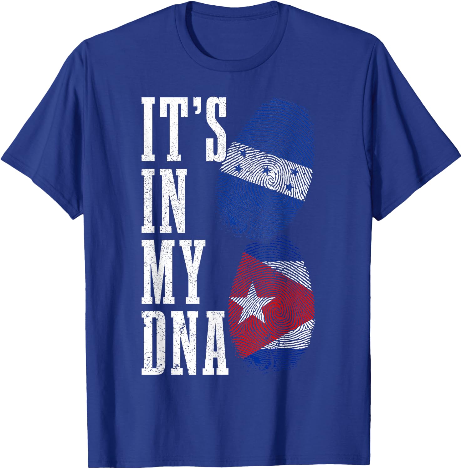Honduras Cuba In My DNA Cuban Honduran Flag Pride Heritage T-Shirt - T-Shirt | Royal
