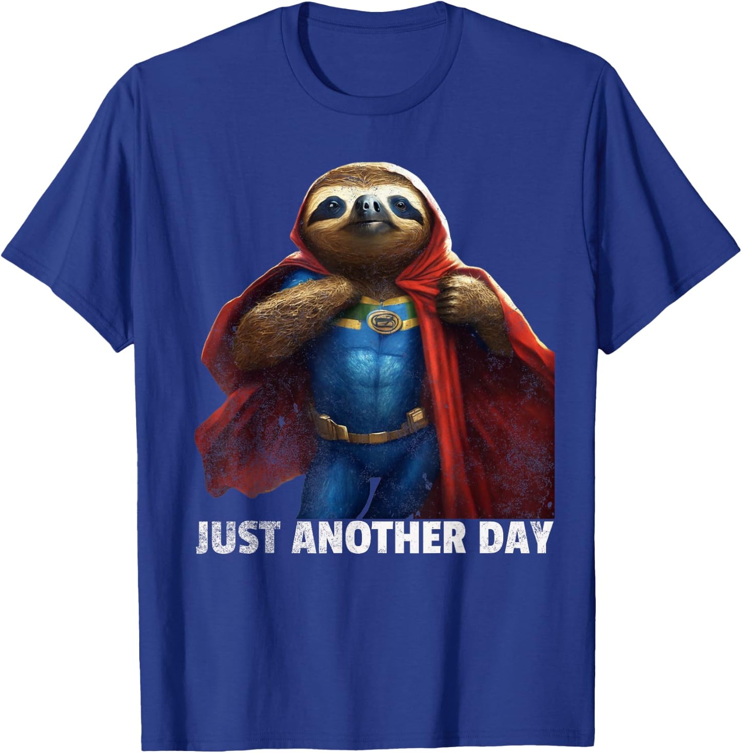 Funny Men's Sloth Flash T-Shirt - T-Shirt | Royal