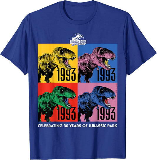 Jurassic Park 30th Anniversary 30 Years T-Shirt - T-Shirt | Royal