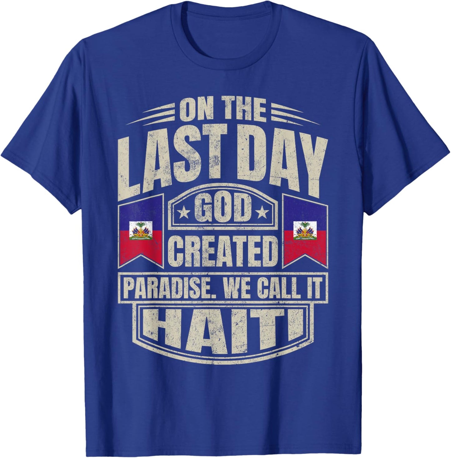 Haitian Men & Women Haiti T-Shirt - T-Shirt | Royal