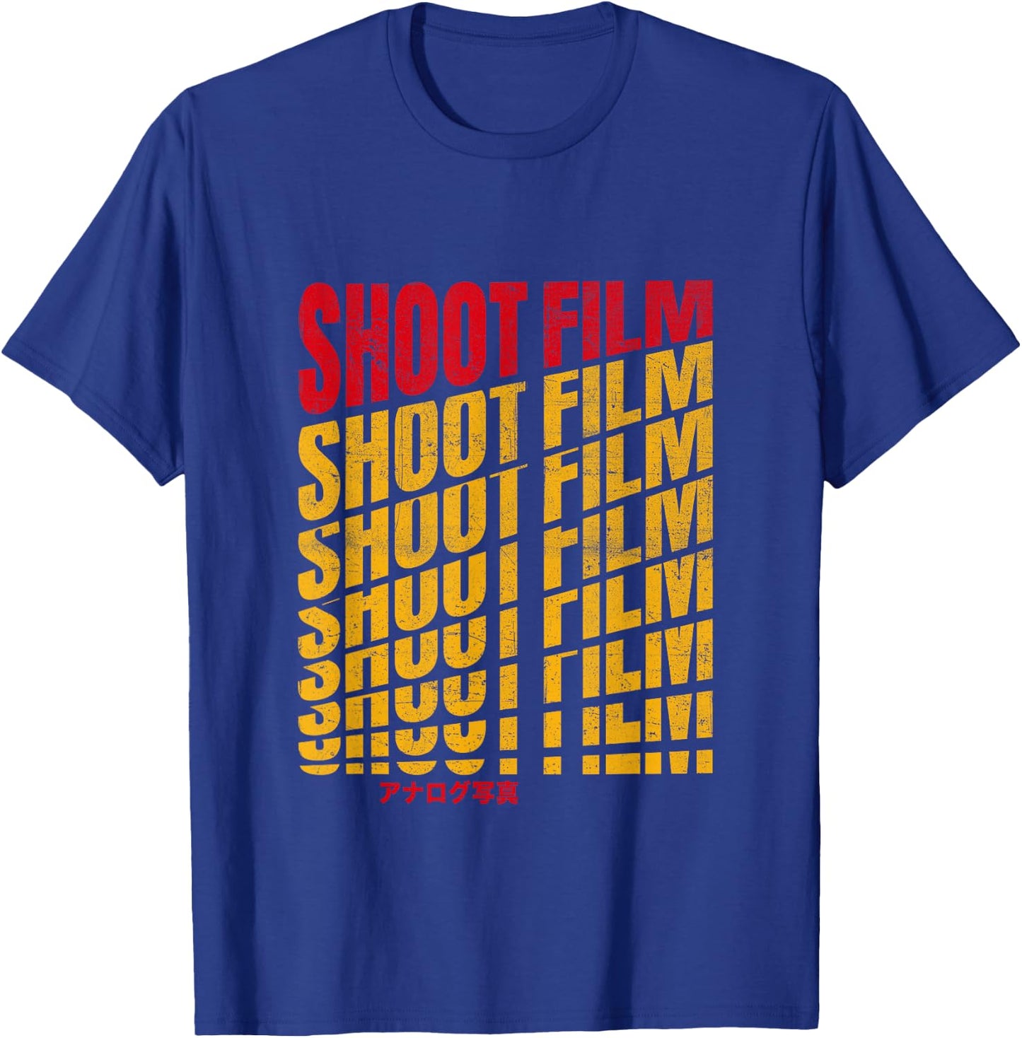 Shoot Film Retro Analogue Film Camera Analog Photography T-Shirt - T-Shirt | Royal