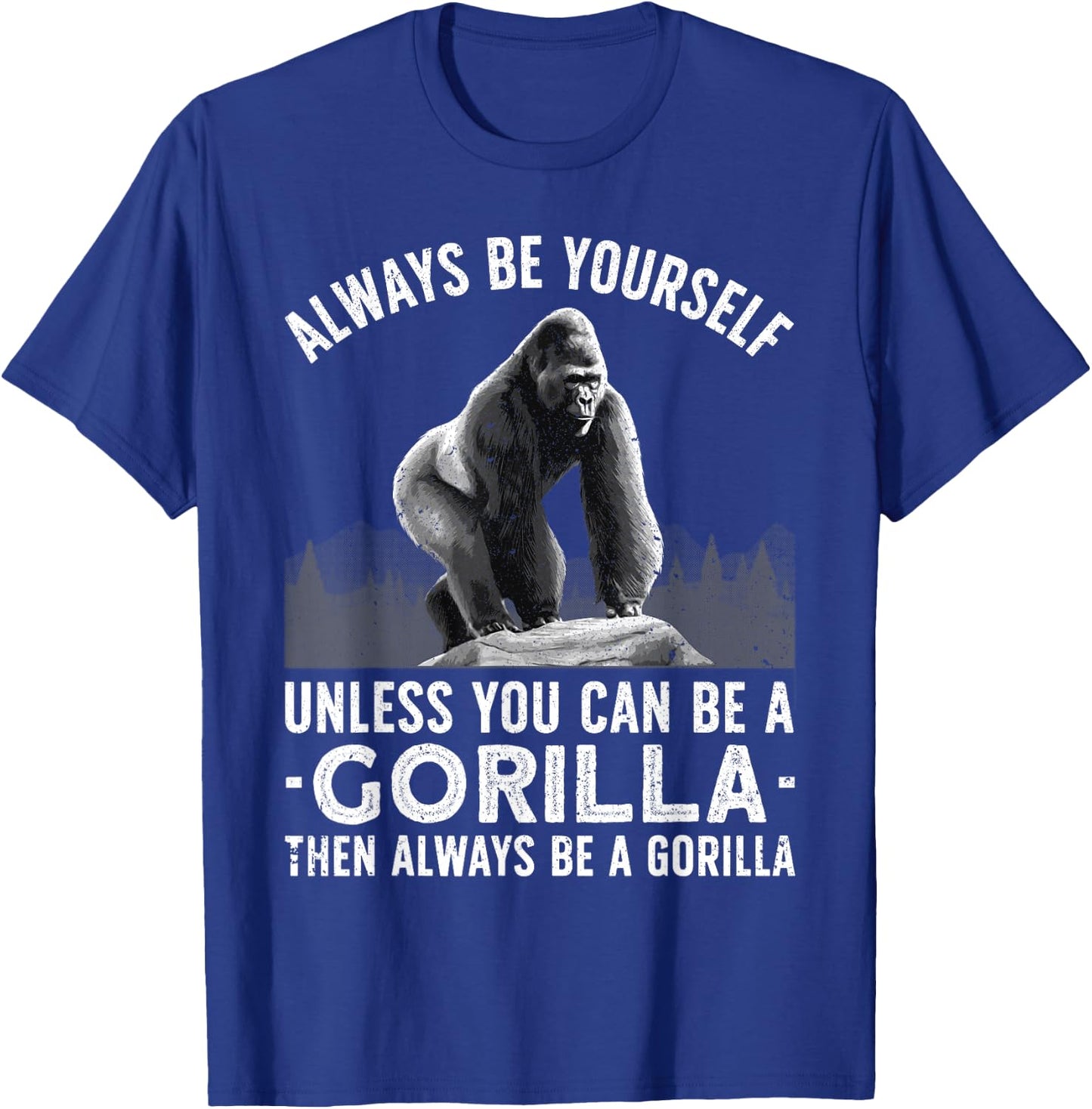 Funny Gorilla Art Women Primate Animal Gorilla Lover T-Shirt - T-Shirt | Royal