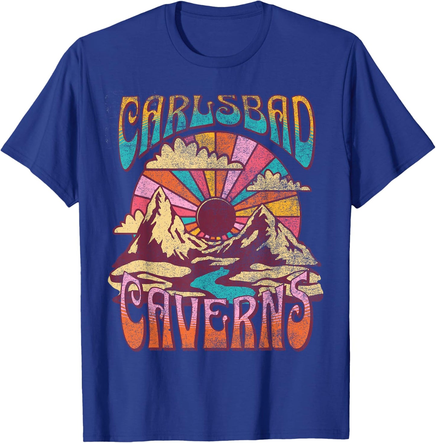 Carlsbad Caverns New Mexico Nature Hiking Mountains Outdoors T-Shirt - T-Shirt | Royal